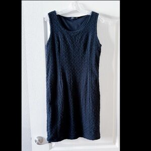 Textured Purdey Dress Navy Sz 12